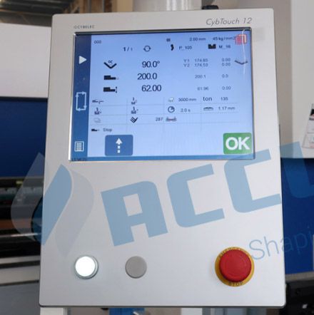 Plegadora CNC, con Sistema CybTouch 12 PS